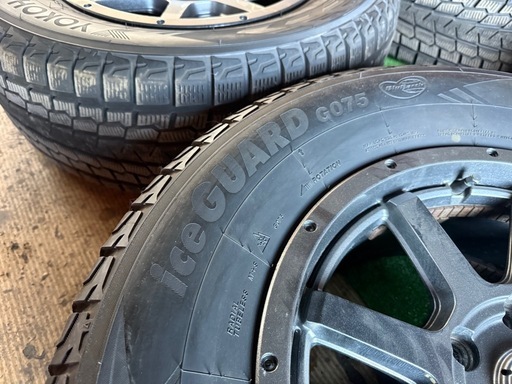 【ハイラックスにて使用】 ヨコハマ アイスガードGO75 265/65R17 4本　7.5J×17インチ　PCD139.7 6H