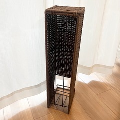 【譲渡先決定】濃茶　トイレットペーパー収納の画像