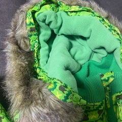 スノーウェア　つなぎ　90cm 黄緑の画像