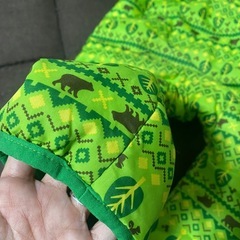 スノーウェア　つなぎ　90cm 黄緑の画像