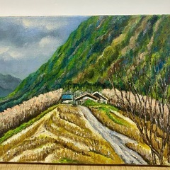 油絵　絵画　真作　風景画　等　キャンバス　F3 7枚セットの画像