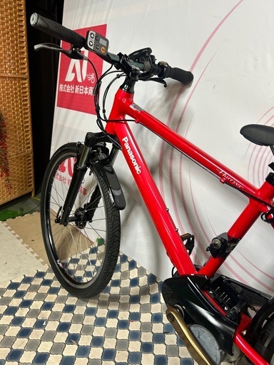 No.605 パナソニックハリヤ BE-ELH42-R 電動アシストマウンテンバイク外装7段整備済み26インチ