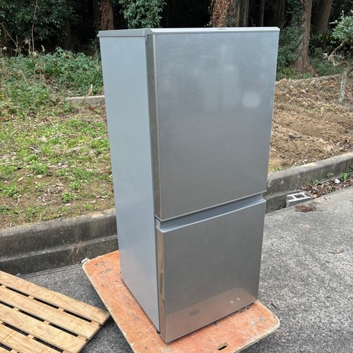 ?福岡市東区配送設置無料✨?AQR-13J-S 冷蔵庫 ブラッシュシルバー [126L /2ドア /右開きタイプ] 2020年