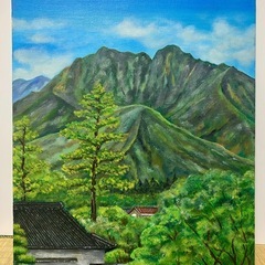 絵画　油絵　原画　真作　アート　インテリア　F8 5枚セット P8 1枚の画像