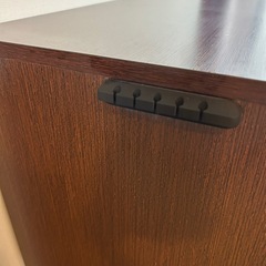 キーボードスライダー付き パソコンデスク  ブラウンの画像