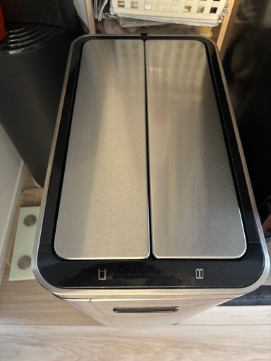 EKO ゴミ箱 自動開閉 ファントムX センサービン シルバー 45L