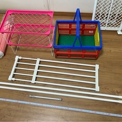 【取引済】突っ張り収納系とその他収納まとめて差し上げますの画像