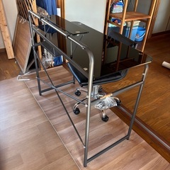 【お話中】デスク・イス(黒)の画像