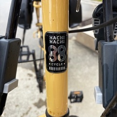 【豪華カスタム】88サイクル パパチャリ 子乗せ2人仕様 レインカバー・コンテナ付の画像