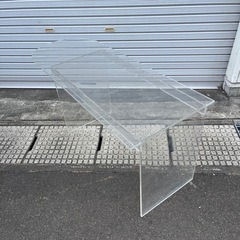 アクリル製 展示台  テーブル 飾り台 ビンテージ家具の画像