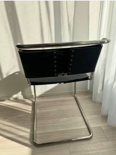※超美品※ ミニマル レザー アイアン 椅子 チェア 