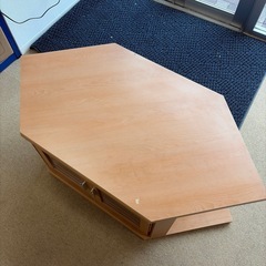 テレビボード　木目調の画像