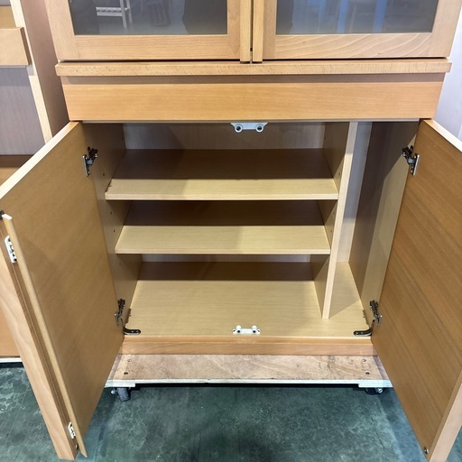 岡家具 食器棚 キャビネット 木製