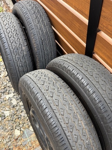 バリ溝　145/80/12 145R12ホンダ純正スチールホイール