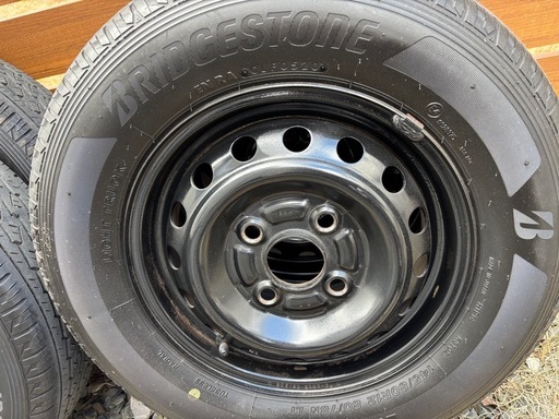 バリ溝　145/80/12 145R12ホンダ純正スチールホイール