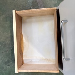 収納棚　食器棚　キッチンボード　レンジボード　白　ホワイト　家具　木製　引き出し付き　料理　小物入れ　の画像