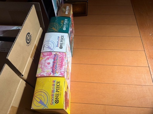未開封　ワンピースカード BOXとデュエルマスターズ BOX