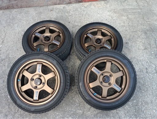 レイズ T37 (ちび) 沖縄のタイヤ、ホイールの中古あげます・譲ります