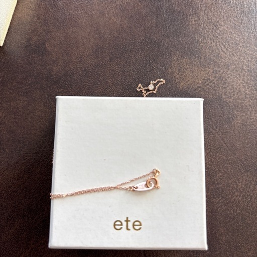 【決まりました】k10☆e t eピンクゴールド＆0.02ct.ダイアモンド