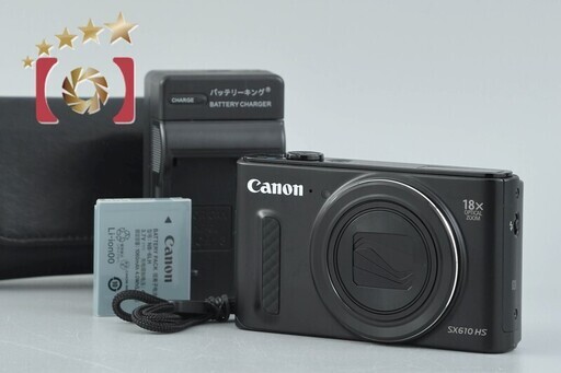 【中古】Canon キヤノン PowerShot SX610 HS ブラック コンパクトデジタルカメラ