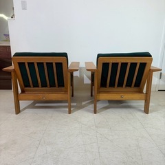 コスガの家具セット　ダイニングセット　1人用ソファ　ガラステーブルの画像