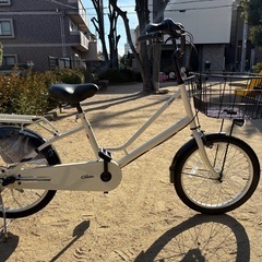 ※取引中※「クリーム」Cream Cargo（クリーム カーゴ）BAA203-O 小径子供乗せ 20インチ 3段変速 ミニベロ 自転車の画像