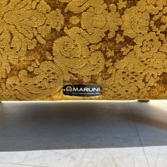 昭和レトロ 1人掛け ソファー　ダマスク柄 花柄 アームチェア　MARUNIの画像