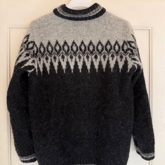 定価4万円KIDKA ノルディック柄 ジップアップセーター Mの画像