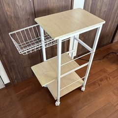 キッチンワゴン　炊飯器設置可の画像