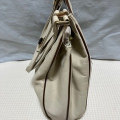 昭和レトロ　レザーハンドバッグの画像