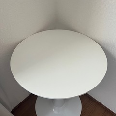 【美品・使用少】丸テーブル（ラウンドテーブル）｜コンパクト・自宅使いに最適｜3年前購入の画像