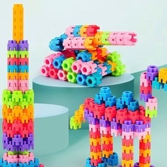 最終値下げ‼️知育玩具★六角形ビルディングブロックの画像