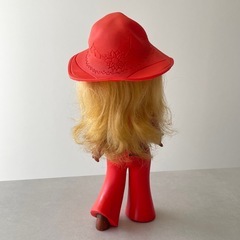 昭和レトロ ソフビ 人形 70年代ファッション 女の子の画像