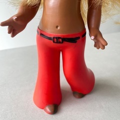 昭和レトロ ソフビ 人形 70年代ファッション 女の子の画像