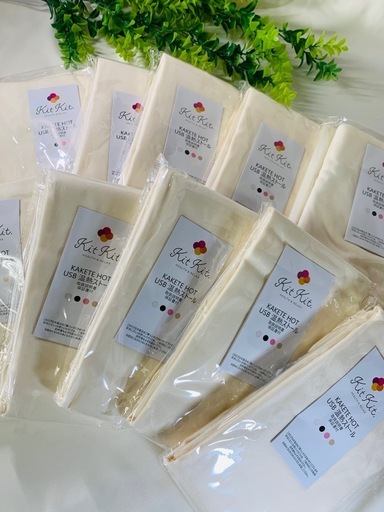 【卸値10枚】新品USB温熱ストール(白)転売OK！利益狙える！お客様プレゼント・イベント景品にも