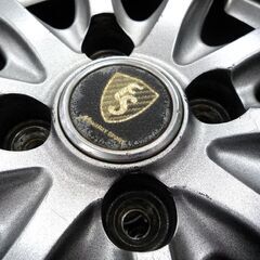 タイヤ付きホイール4本セット マナレイ MANARAY FS 4H PCD100 ET38 14×5.5J エナセーブ 165/65R14 2018年製 中古 パッソ 苫小牧西店の画像