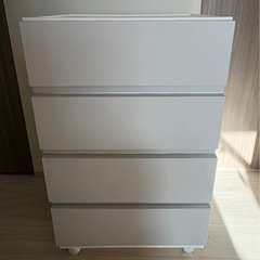 ★キャスター付き ワイドチェスト 収納棚の画像