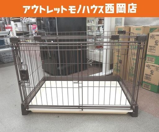 リッチェル もっとお掃除簡単ペットサークル 90-60 ダークブラウン 超小型犬・小型犬用 Richell 西岡店