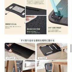 折り畳みテーブル 幅70×奥行48×高さ27cm 2.95kg アウトドアの画像