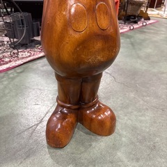 ミッキー木製オブジェ　バリ　海外製品　キャラクター　雑貨　インテリア　観賞用　レア　オールドの画像