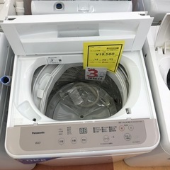 《尼崎市/リサイクルショップドリーム次屋店》★ジモティー割引有★洗濯機　パナソニック　NA-F60B14 2021年製 中古品　クリーニング済み☆尼崎市若王寺☆の画像