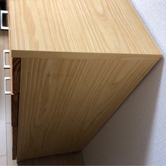 4段チェスト　天然木　バイカラー タンス 箪笥の画像