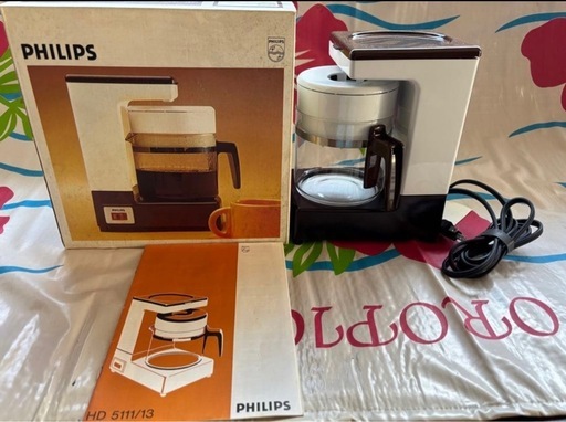 昭和レトロ　PHILIPS コーヒーメーカー HD 5113B 未使用