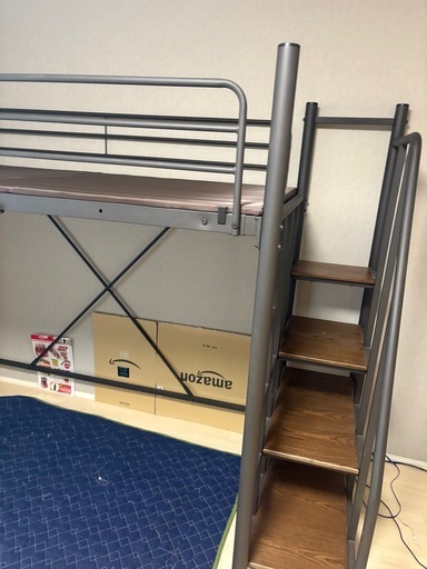 【売約済み】スチール製二段ベッド　中古品　分解済み