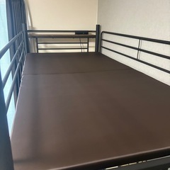 【売約済み】スチール製二段ベッド　中古品　分解済みの画像