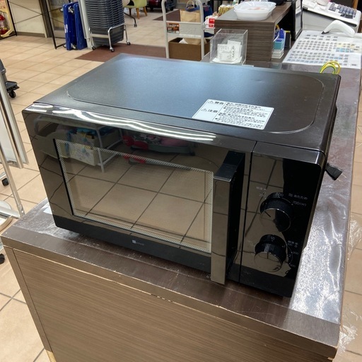 ニトリ 電子レンジ【リサイクルフカツ岡崎倉庫店】260314SM-7 フラット電子レンジ 20L (ヘルツフリー BK2C01 ブラック) | ニトリ