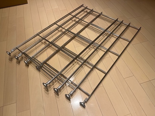 無印良品 ステンレスユニットシェルフ ダークグレー 幅84cm 2台分（解体済み）