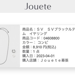 jouete sv シルバー　ブラックルテニウム　イヤーカフ　ネックレス　セットの画像