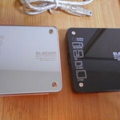 USB2.0 カードリーダー　エレコム2個(MR-DU2A7SV,BK)，バッファロー1個(MCR-8U/U2)　動作未確認　USEDの画像