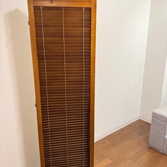 木製 /3連パーテーション/ルーバー /ブラインド機能 /折りたたみ衝立の画像